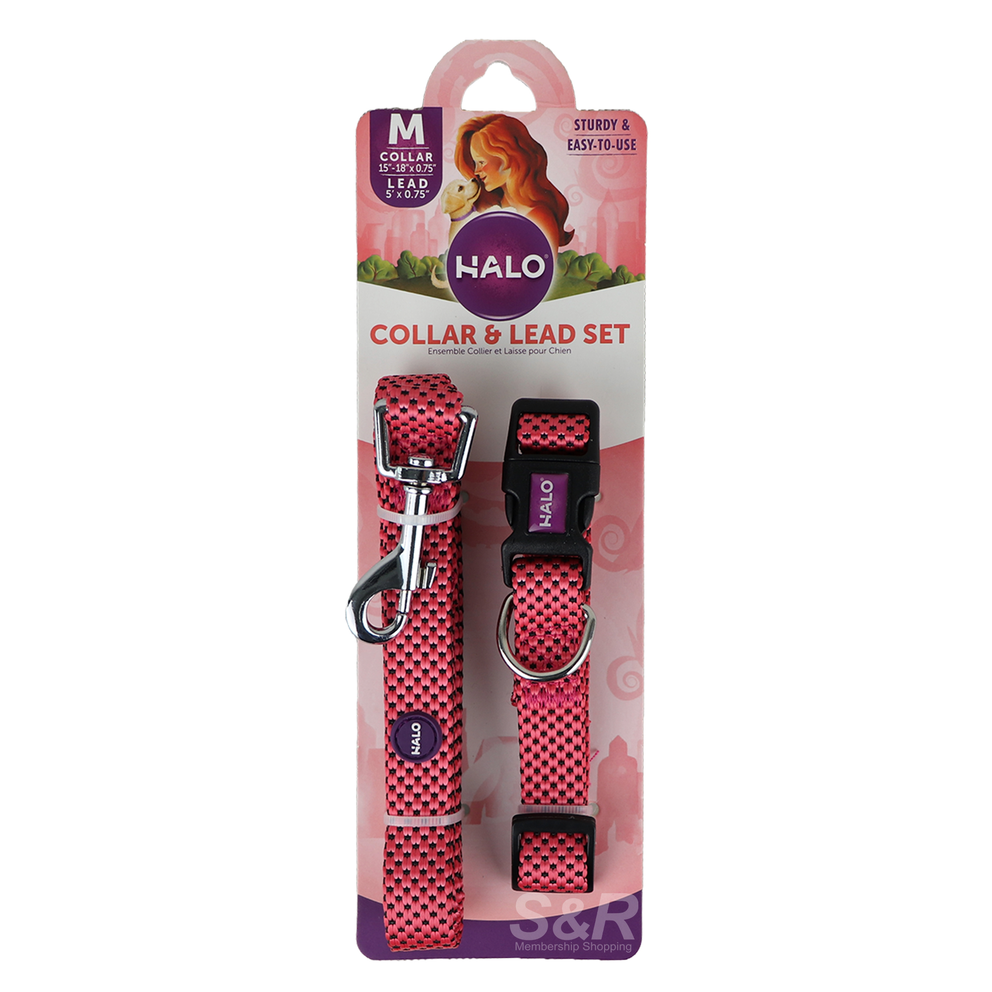 Halo Dog Leash and Collar Set Medium Halo Dog Leash and Collar Set Medium